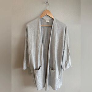 DONNI ANTHROPOLOGIE‎ Grey Ribbed Cardigan One Size Fits All EUC Oversized…